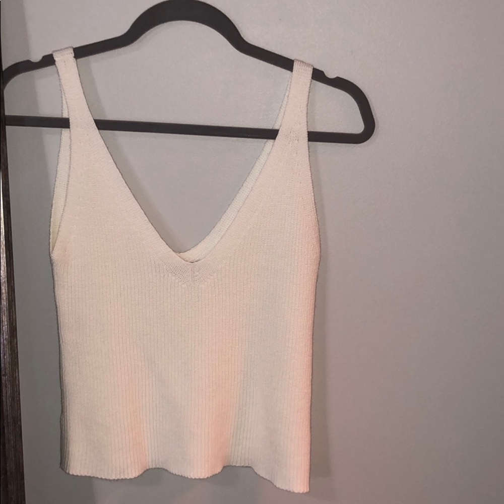 Brandy Melville White crop tank.